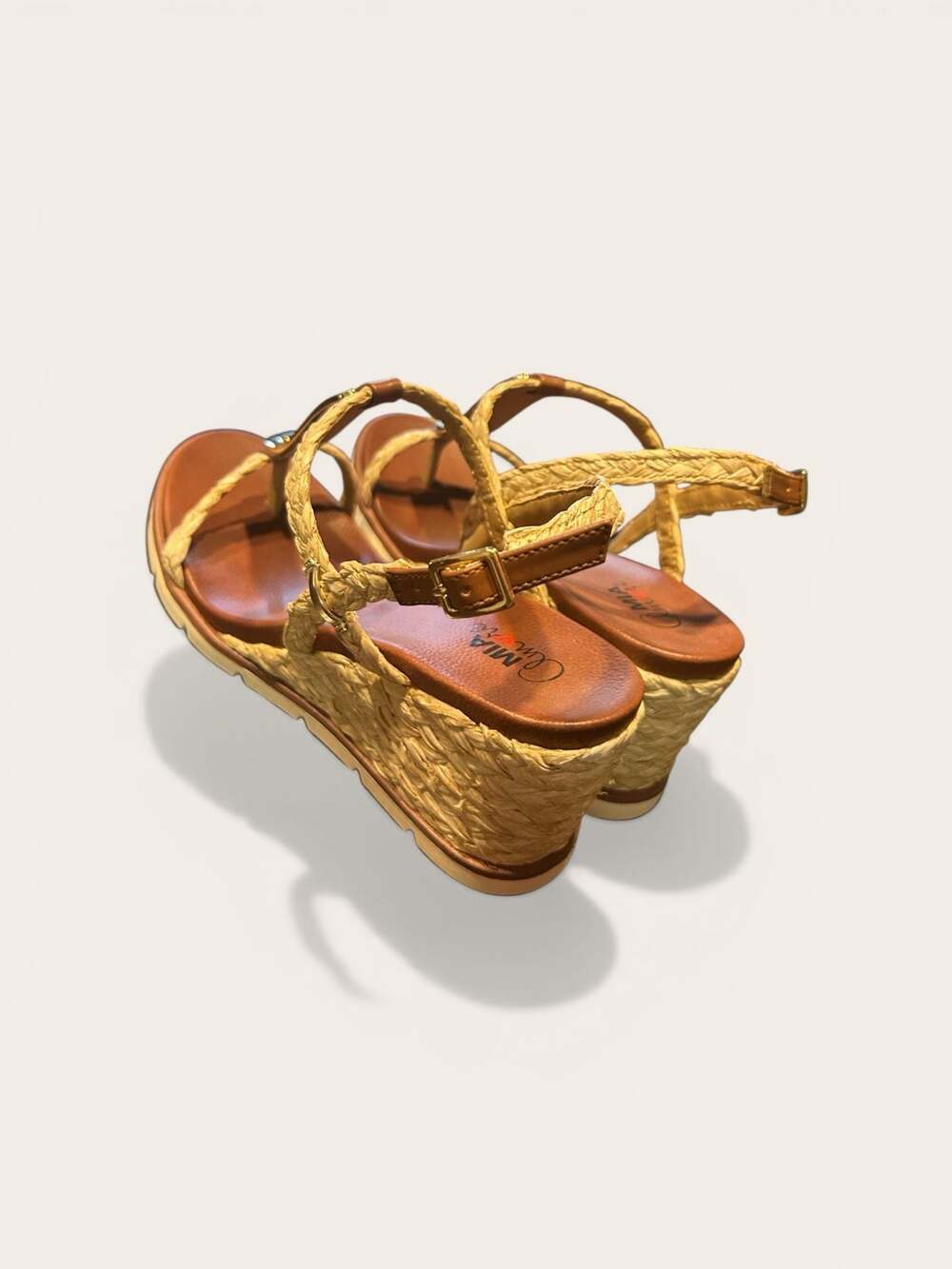 MIA Amore Tyrah Braided Espadrille Wedge Sandals with Gold Hardware - Picture 2 of 7